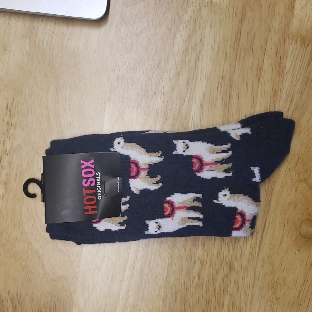 Socks. Hotsox. Lama socks. New with tag (sku 400)